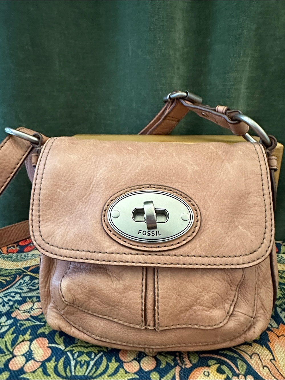 Fossil Maddox Crossbody Leather bag PINK
